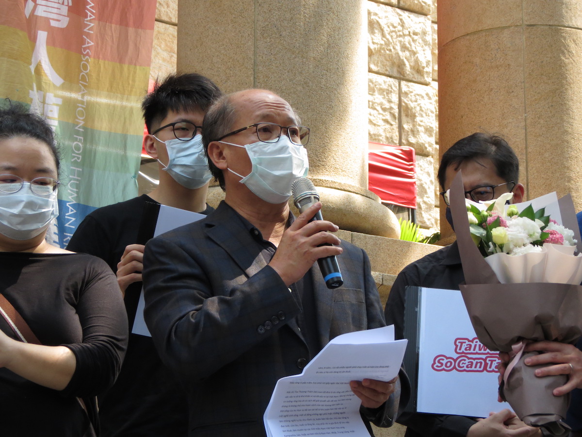 天主教新竹教區越南移工移民辦公室阮文雄神父：們相信台灣是先進民主制度國家，相比專制政府，能做出符合公平正義的判決。